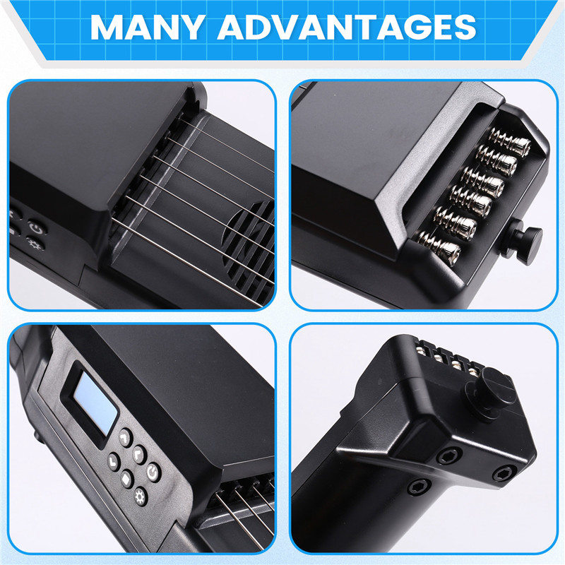 A51Q-Educational Mini Electronic Digital Guitar Smart Practice Stringed Instrument Pocket Chord