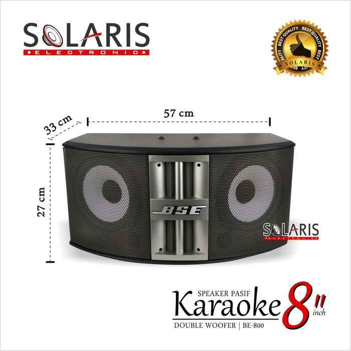 Speaker Karaoke 8 Inch Double Woofer Bse Be-800 Speaker Pasif Bass Speakers Populer