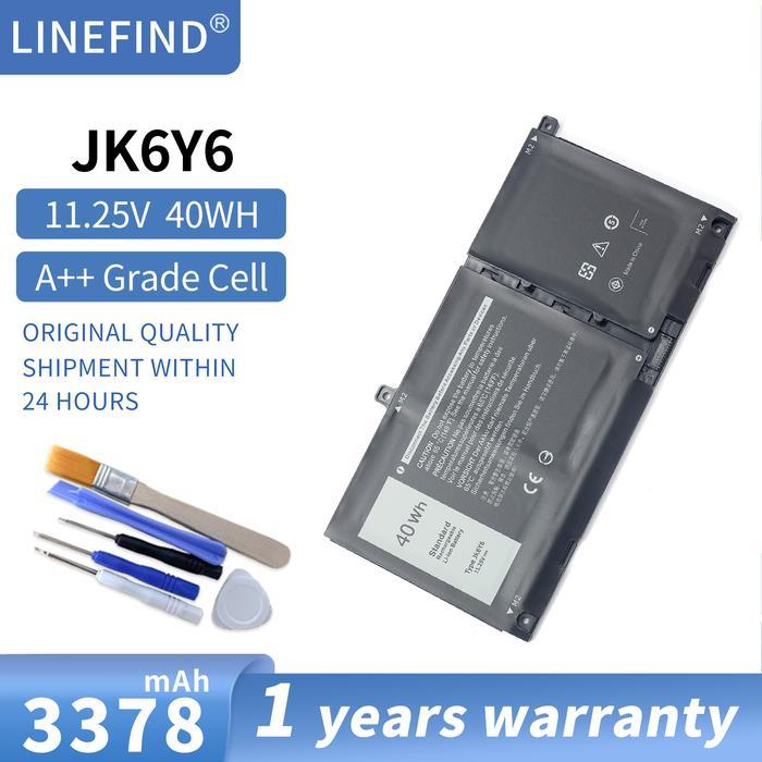 Baterai JK6Y6 Laptop For Dell Inspiron 5300 5400 2-in-1 5406 2-in-1 7405 2-in-1 Latitude 3410 3510 V
