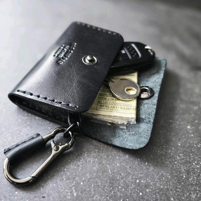 Dompet Minimalis Bds Camino, Buffalo Black - Car Keys Wallet , Fully Handmade