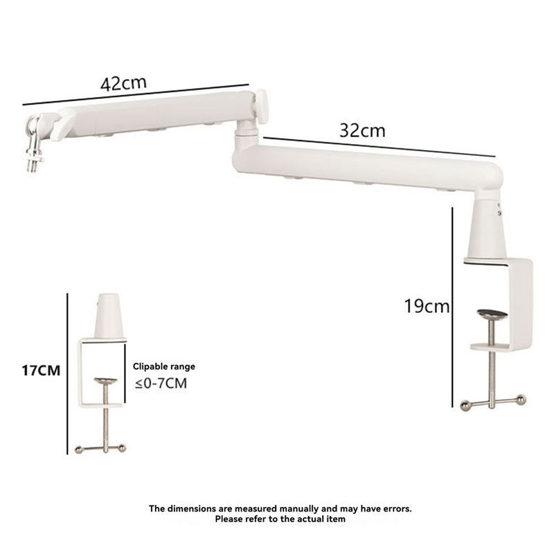 FULL-Mic Stand Desk With Desk Mount Clamp Adjustable Studio Microphone Stand Mic Adjustable