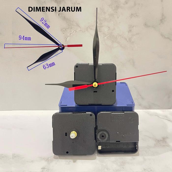Mesin Jam Standar Original Quartz / Mesin Jam Dinding Quartz Jarum Emas Terpercaya