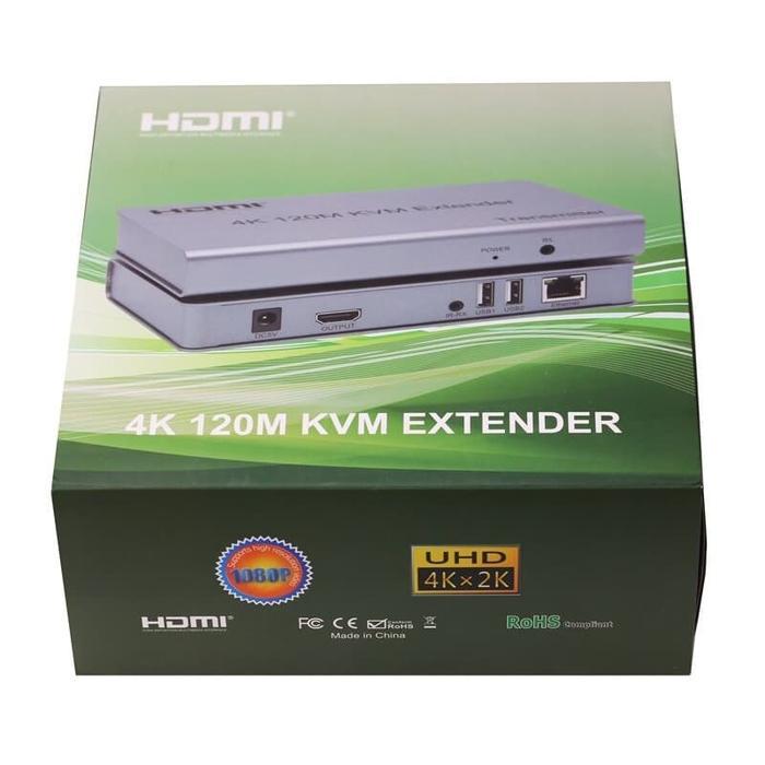 Hdmi + Usb Extender 4K 120M Kvm Extender