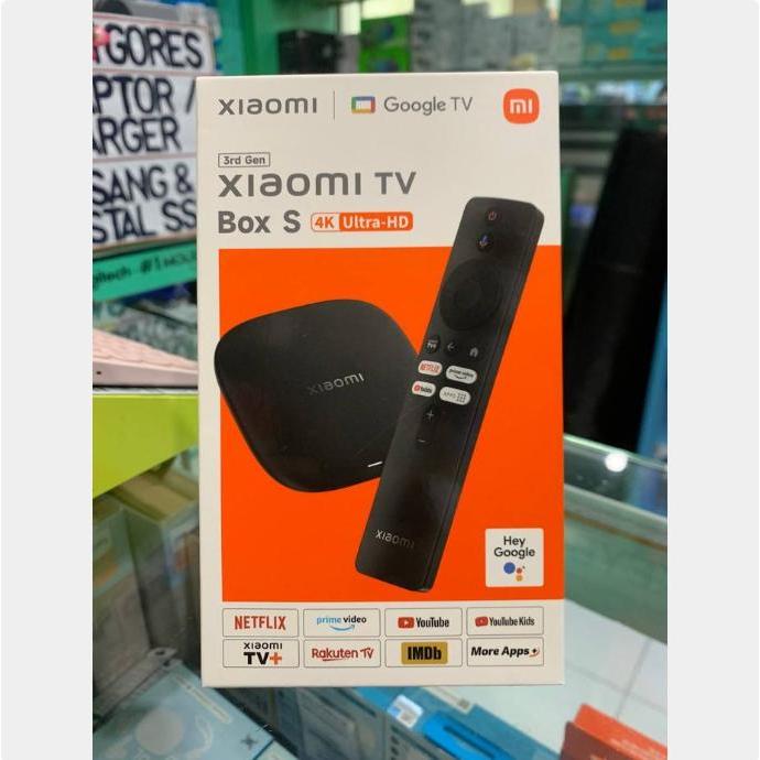 Mi Tv Box S + Remote (3Rd Gen) - Android Google Smart Tv Dolby Vision Atmos Hdr 4K Ultra Hd Uhd Cast