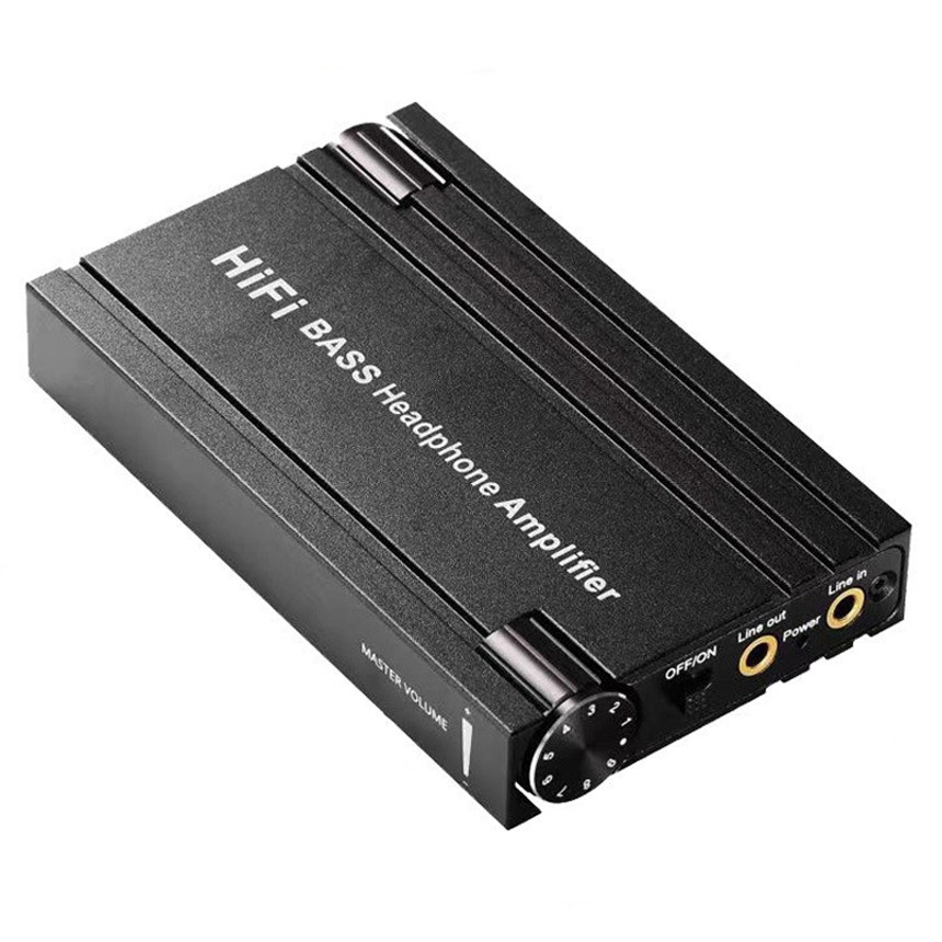 HIFI headphone amplifier Portable Hifi Earphone Amp With Bass Volume Control For
