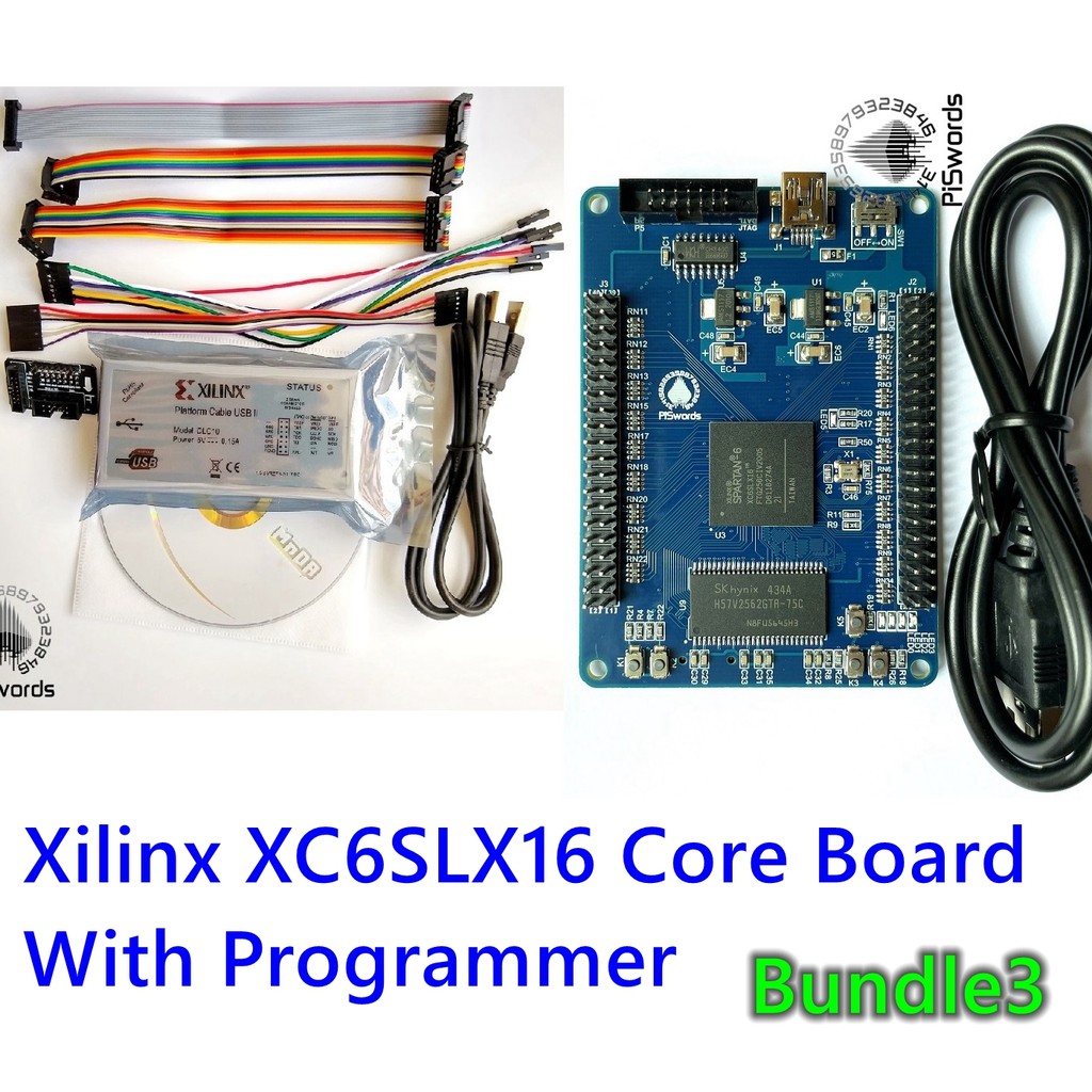 Latest Xilinx spartan6 XC6SLX16 Core PCB Board Xilinx spartan 6 FPGA development board with 256mbit