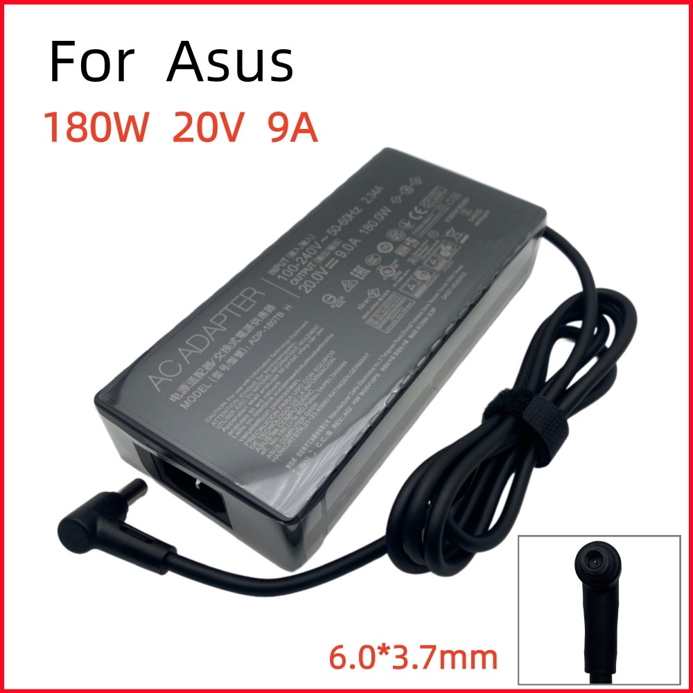 20V 9A 180W AC Adapter Laptop Charger For Asus TUF FX705D FX505D TUF Gaming A15 A17 ROG Zephyrus G14