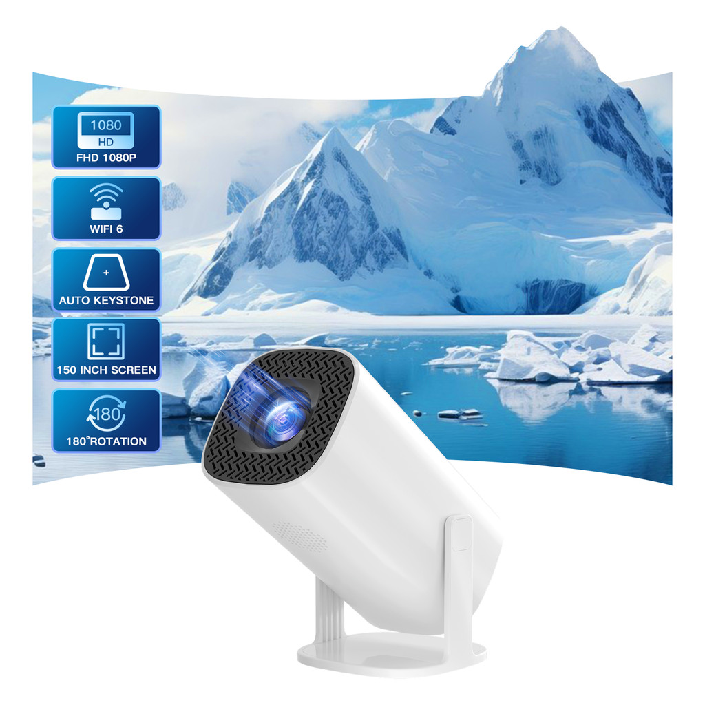 Android 11 Projector with WiFi 6 and Bluetooth Smart Mini Portable Projector 2.4g 5.8g Pocket