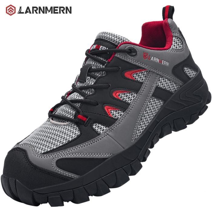 KOMPLIT LARNMERN Safety Shoes LM170128 Pria Wanita Sepatu Kerja & Hiking Anti-Slip Steel Toe Top Cap