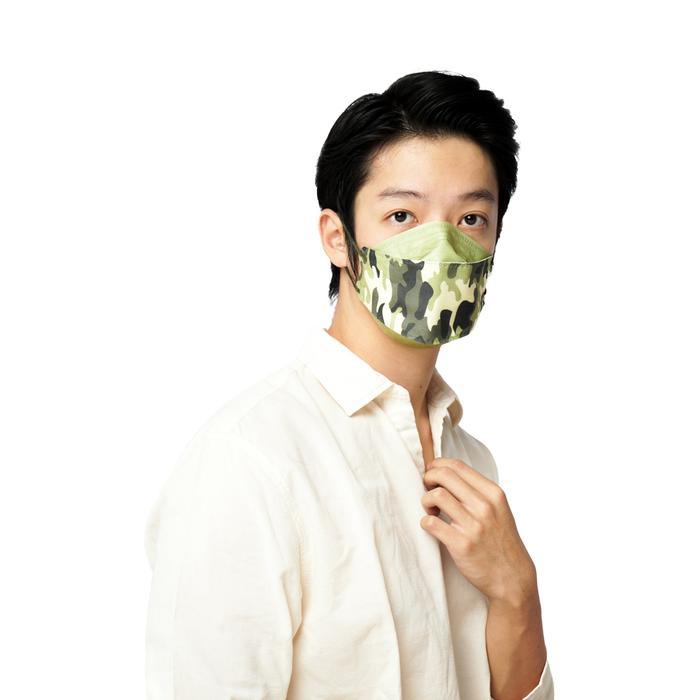 OBRAL Ataru Set 10 Pcs Kyou Masker Pelindung 4 Lapis Kf94 Camo - Hijau Sage Masker Mulut Medis Mouth