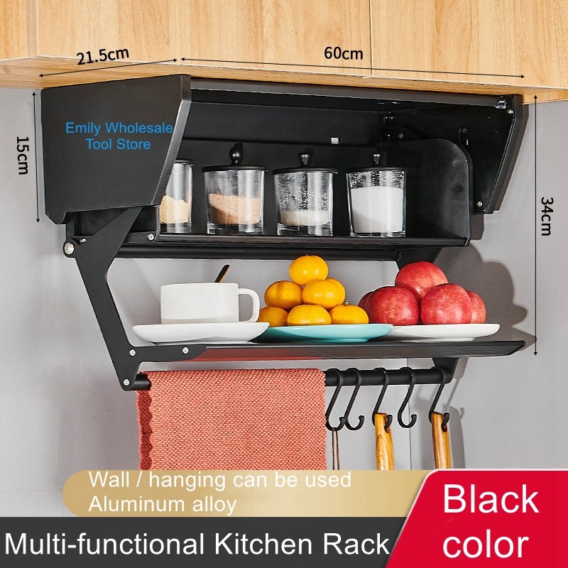 Kitchen food preparation and vegetable preparation artifacts spice rack spice rack folding cabinet s