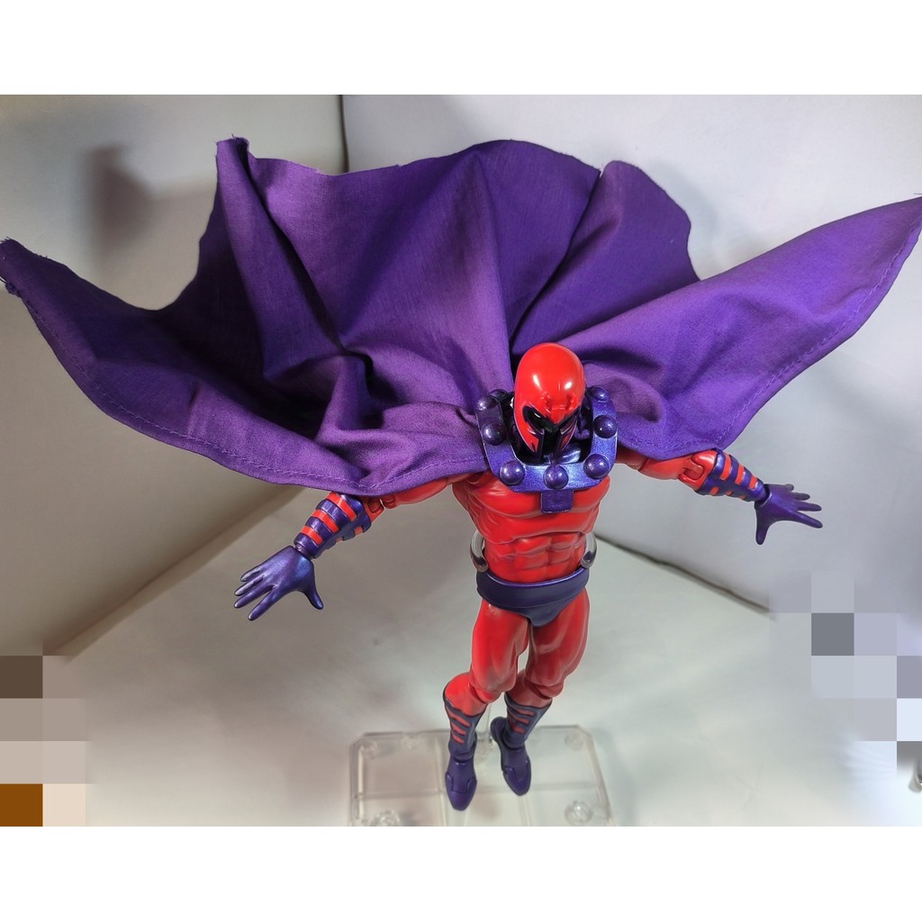 Handmade 1/12 Scale Male Soldier Anime Character Mafex Magneto Cape Cloak Clothes Accessories For