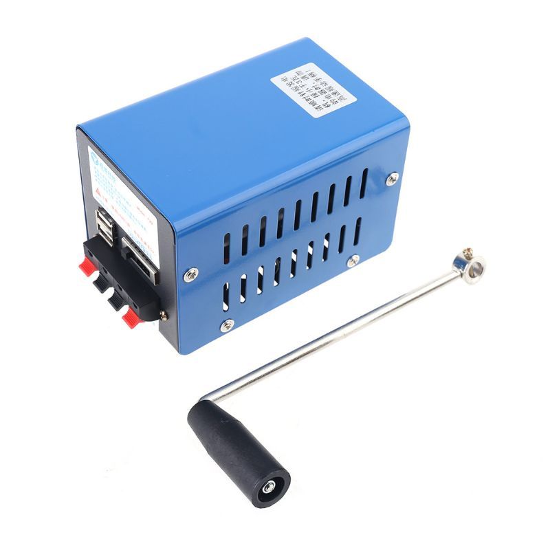 Portable Emergency Generator Inverter Outdoor Multifunction Manual Crank Dynamo