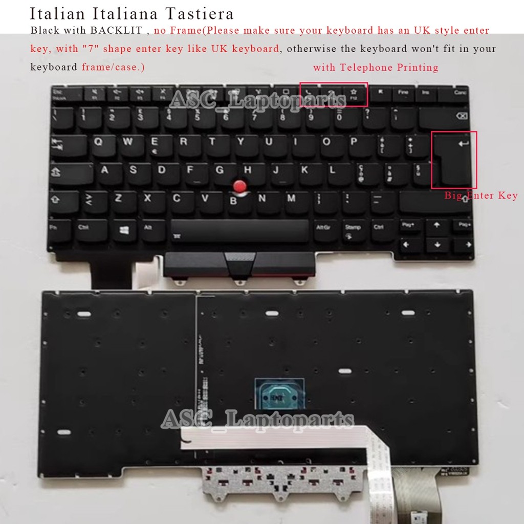 New Italian Tastiera Keyboard for Lenovo Thinkpad E14 GEN2 E14 GEN3 E14 GEN4 R14 Gen 3 Gen 4 , S3