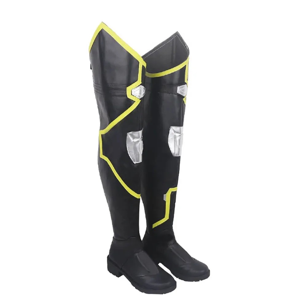 VIPER COSPLAY BOOTS VIPER OVER KNEE LEATHER SHOES CUSTOM MADE ANY SIZE FOR UNISEX
