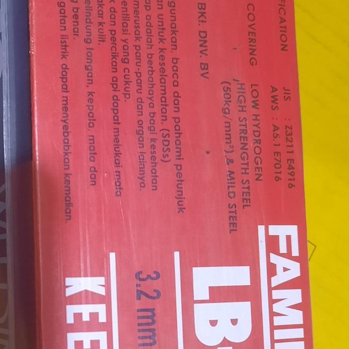 KAWAT LAS LB 52 3.2 MM KAWAT LAS ELEKTRODA KOBELCO FAMILIARC
