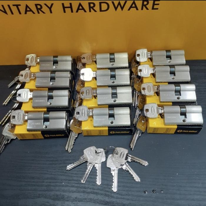 PAKET MASTER KEY 12 CYLINDER DOUBLE ANAK KUNCI PALOMA 62MM PCP234