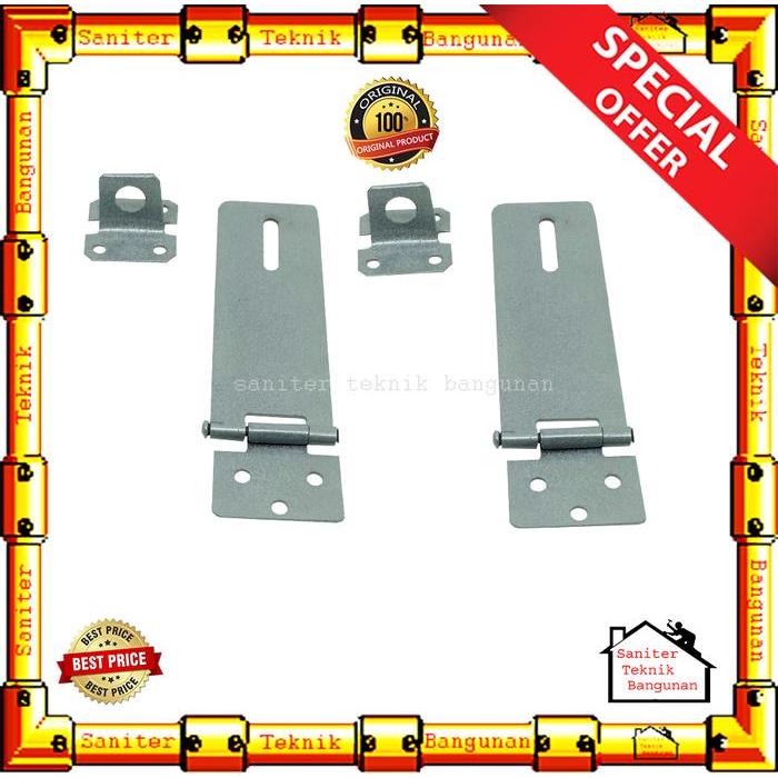 "New" OVERVAL PLAT FAWI-ENGSEL GEMBOK-KUNCI GEMBOK-GRENDEL 3" & 4" INCH