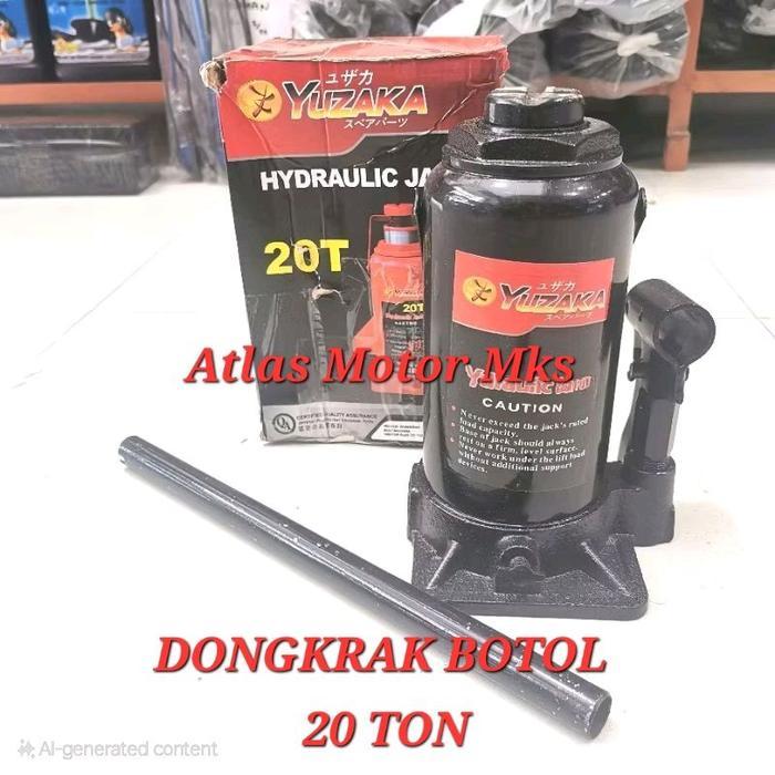 [1PC][20TON] DONGKRAK BOTOL HYDRAULIC JACK KAPASITAS 20TON - YUZAKA 20TON