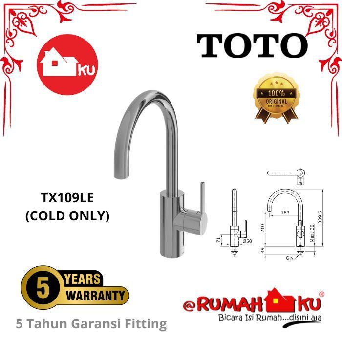 KRAN WASTAFEL TOTO TX109LE SINGLE LEVER LAVATORY FAUCET