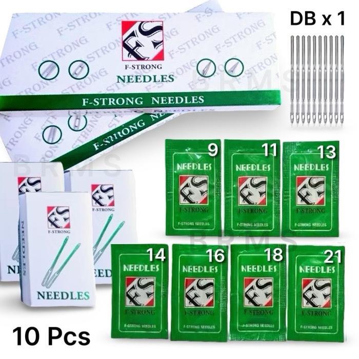Jarum Mesin Jahit DB Merk F-STRONG Per 1 Bungkus isi 10 Pcs Jarum