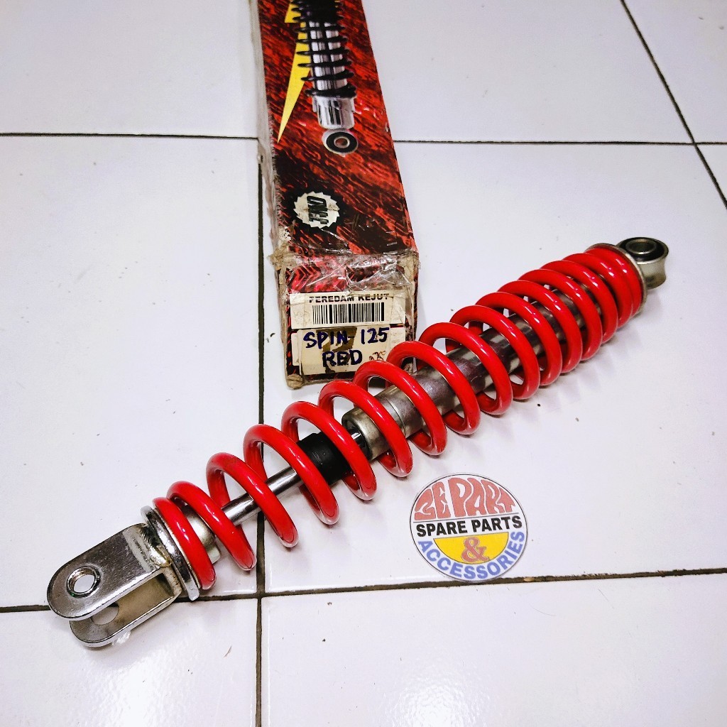 Shockbreaker Spin 125 Merah Shock belakang Suzuki SPIN