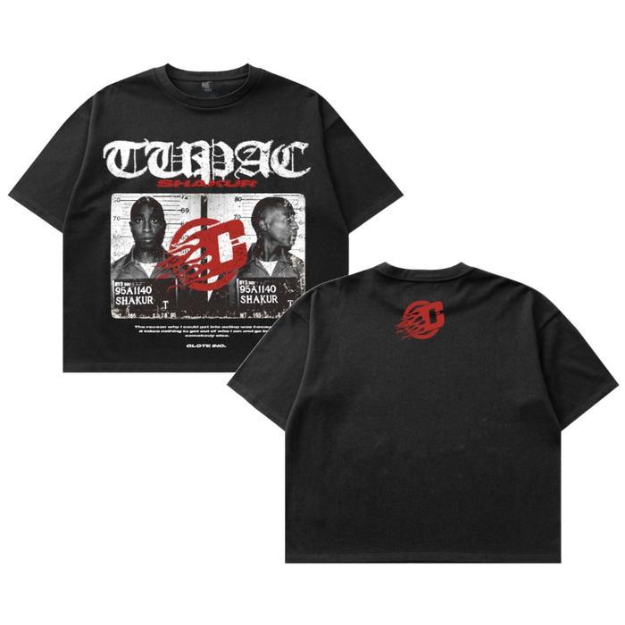 Premium Boxy Crop Fit Oversized Cotton 20S Clote Tupac Original