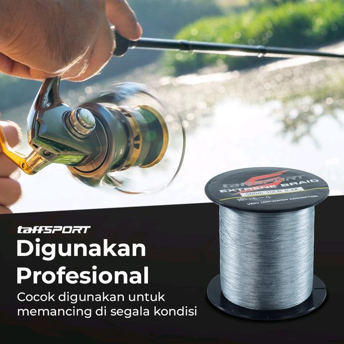 Senar Benang Tali Pancing Ikan Extreme Braid 300M-500M 6 Varian Lines Laut Reel