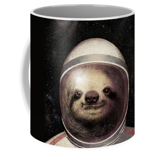 Mug Kopi Sloth Luar Angkasa Space Sloth Coffee Mug