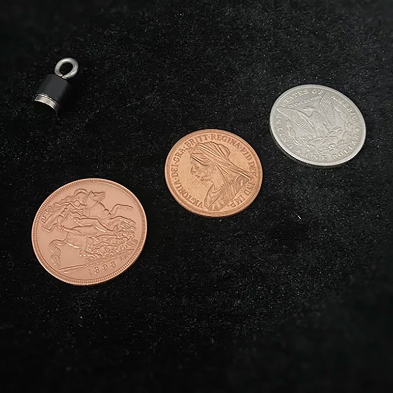 Magnetic Scotch & Soda (Morgan Dollar and Queen Victoria Ancient Coin) Magic Tricks Close Up