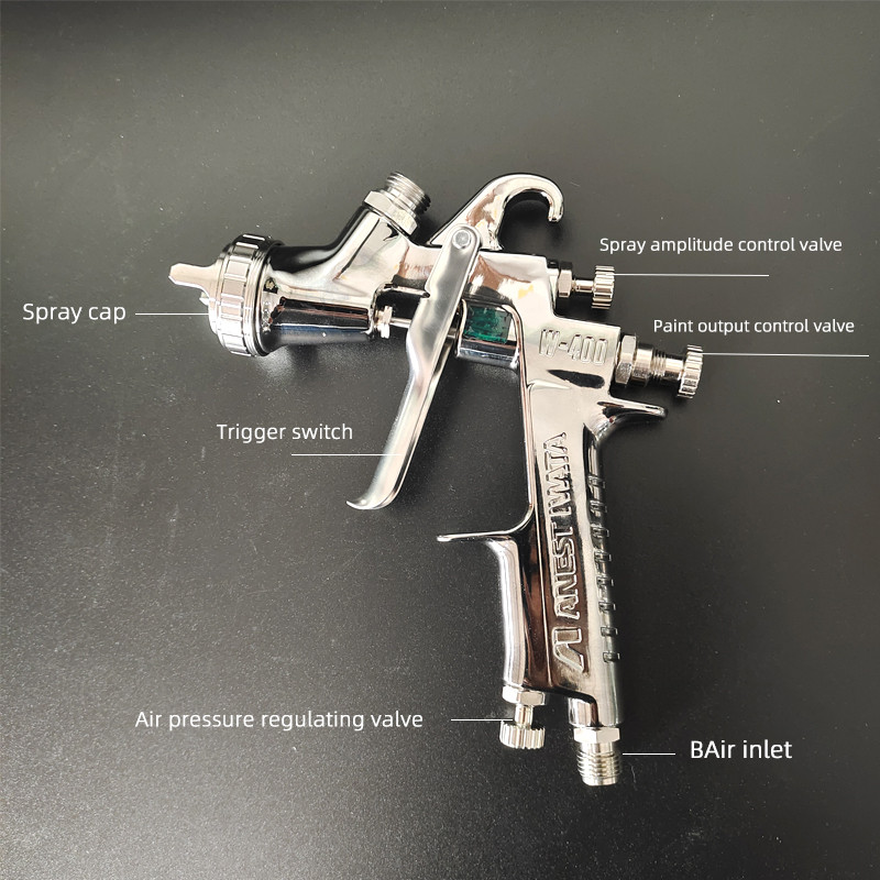 Japan Iwata W400-S27 Auto Paint Gun Repair Sheet Metal High Atomization Paint Finish Varnish Spray