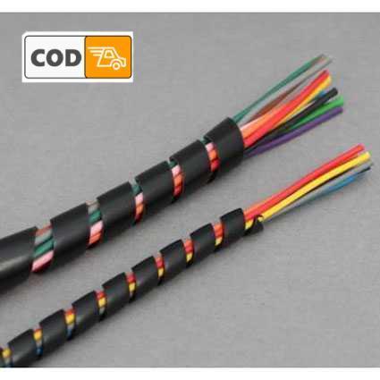 Spiral Pembungkus Kabel Listrik Pelindung Lentur Rapi Selang Pengaman Cable