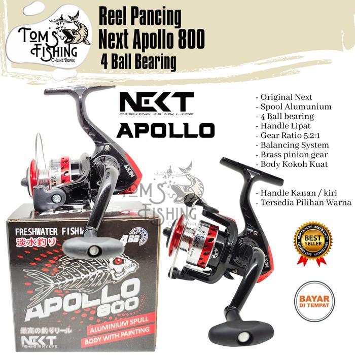 Reel Pancing NEXT APOLLO 800 (4 Bearing) Spool Alumunium Murah - Toms Fishing