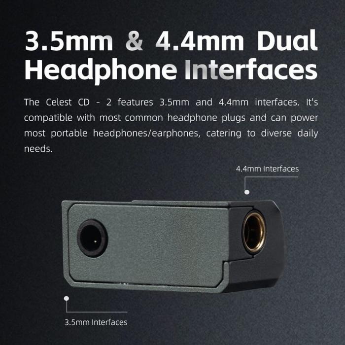 BISA GOSEND Kinera Celest CD-2 Portable Headphone DAC Amplifier 3.5mm4.4mm