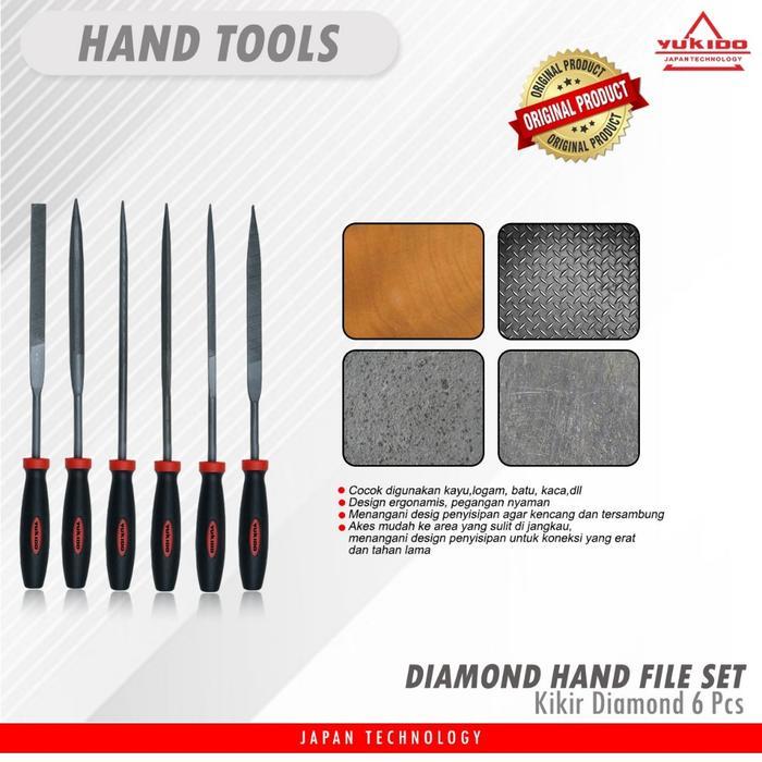 YUKIDO KIKIR MINI SET 6PCS KIKIR GERGAJI GOROK KIKIR MINI EMAS KIKIR DIAMOND MURAH