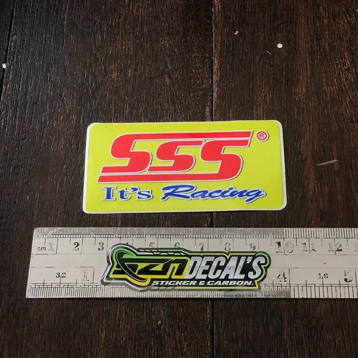 STICKER SSS GEAR TRIPLE S UKURAN ORI