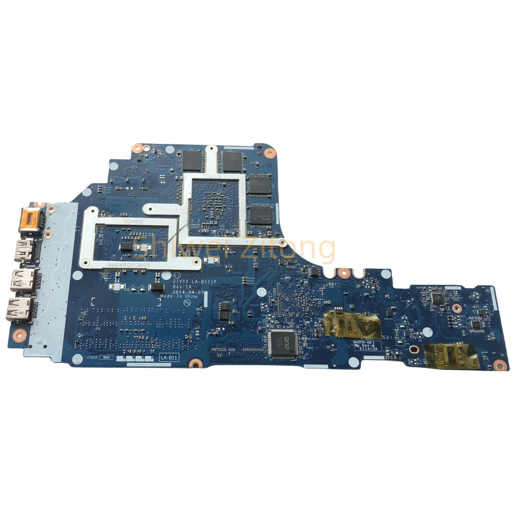 ZIVY2 LA-B111P Motherboard.For Lenovo Y70-70 Y50-70 Y50 Laptop Motherboard. With CPU I5/i7 4th