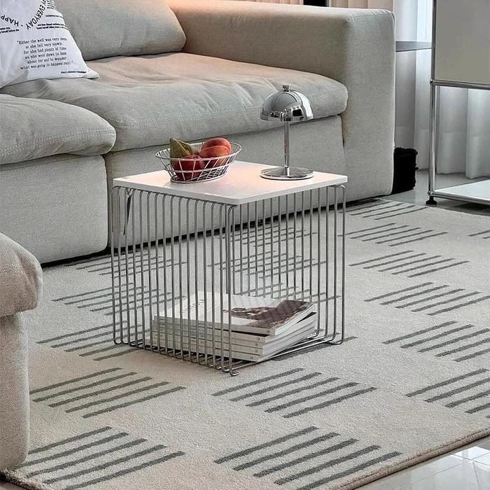 Rak Buku Multifungsi Meja Kecil Penyimpanan & Dekorasi Rak Majalah Estetis Rak Koran - Minimalis