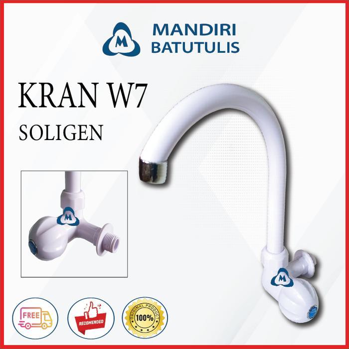 Kran Angsa W7 Soligen - Kran Cuci Piring - Kran Air Soang - Kran Plastik Putar .