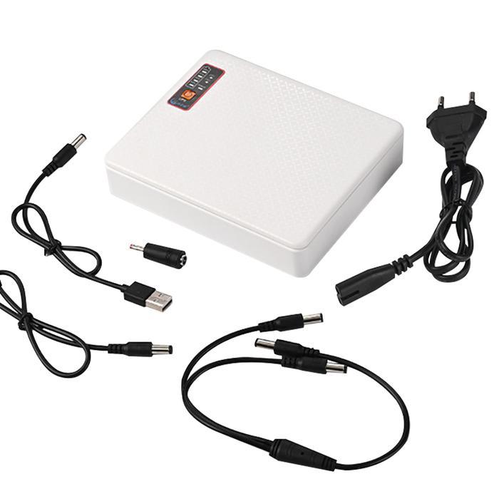 TECHBEE UPS ROUTER POE 20800MAH 5V/9V/12V/15V/24V 2A TYPE-C POWER SUPPLY UPS MINI UPS WIFI CCTV