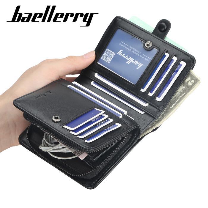 Dompet Minimalis Dompet Pendek Pria Kulit Baellerry D9153