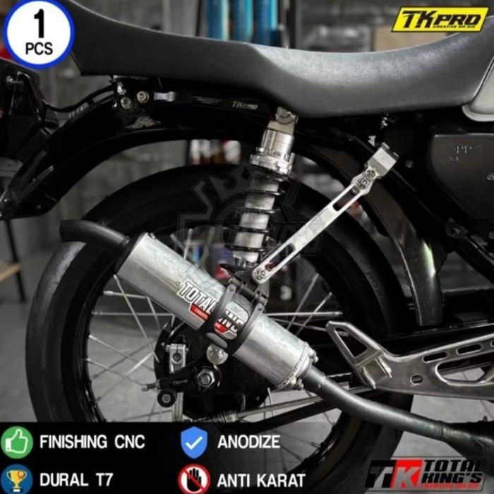 Breket Dudukan Knalpot Pdk Rx King Rxking Rxs Yt Tkpro Duralium Cnc Motorcycle