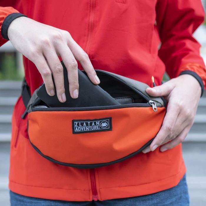 Waistbag Minimalis Tas Pinggang Pria Wanita / Waist Bag Zlatan Roku Original Terlaris