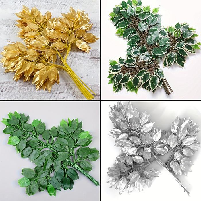 Daun Beringin 12 Tangkai / Daun artifical / Daun Dekorasi / Daun plastik tanaman hias daun plastik