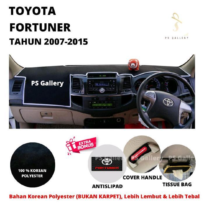 Alas Cover Dasbor Mobil Fortuner Lama Tahun 2007-2015 Aksesoris Cover Dashboard Premium