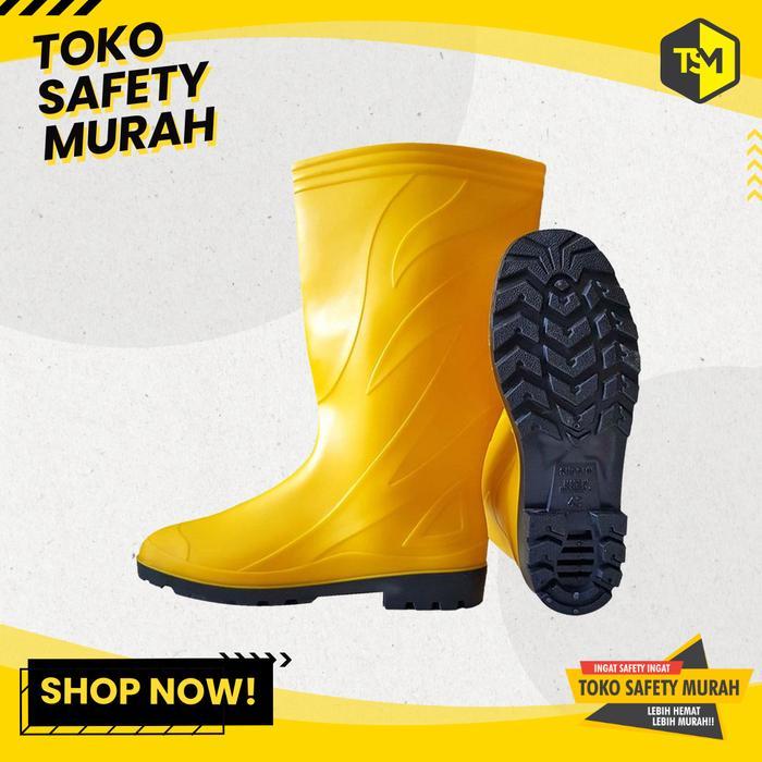 Eiger - Sepatu Boot Karet Pvc Kuning Sepatu Boots Shogun 818 Boot Tinggi Perkebunan Industri Size