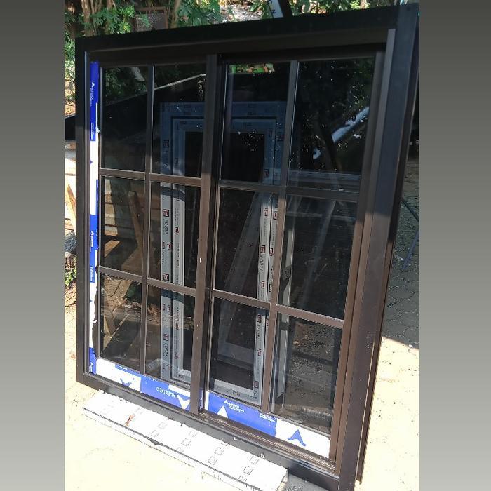 Jendela Sliding Aluminium Ornamen 120x120