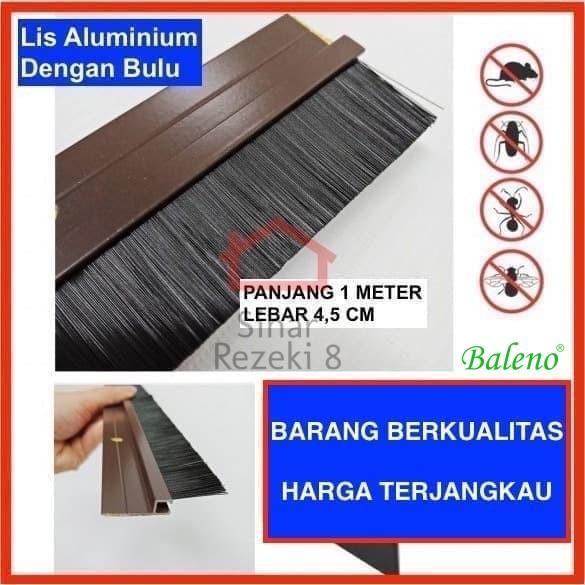 Door Seal ALUMINIUM Bulu Penutup Celah Bawah Pintu Door Brush Seal .