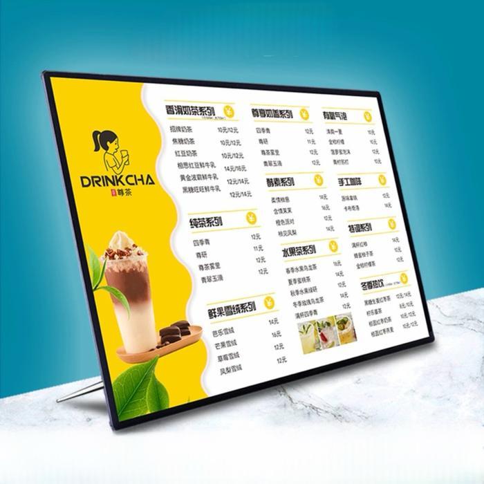 Led Table Stand Light Box/ Light Box Menu /Daftar Menu/Slim Light Box/ Light Box Table Menu Display