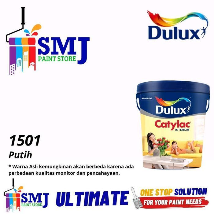 Cat Tembok Interior Dulux Catylac Warna Putih 1501 (Bukan Base) 25Kg